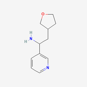 molecular formula C11H16N2O B8359132 2-(3-Oxolanyl)-1-(3-pyridyl)ethylamine 