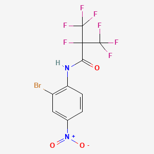 Propanamide, N-(2-bromo-4-nitrophenyl)-2,3,3,3-tetrafluoro-2-(trifluoromethyl)-