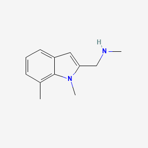 (1,7-Dimethyl-1H-indol-2-ylmethyl)methylamine