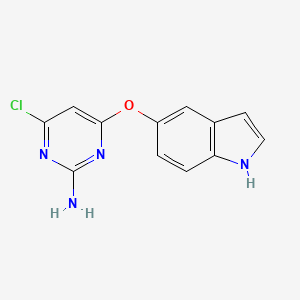4-Chloro-6-(1H-5-indolyloxy)-2-pyrimidinamine