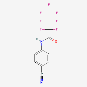 2,2,3,3,4,4,4-heptafluoro-N-[4-(cyano)phenyl]butanamide