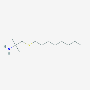 molecular formula C12H27NS B8359211 2-Methyl-1-n-octylthio-2-propylamine 