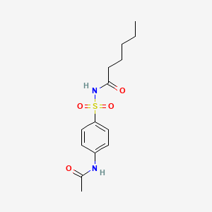 N4-acetyl-N1-hexanoylsulfanilamide