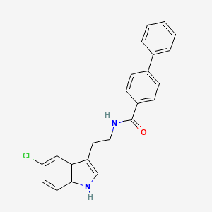 N-(2-(5-Chloro-1H-indol-3-yl)ethyl)biphenyl-4-carboxamide