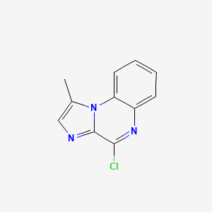 molecular formula C11H8ClN3 B8359344 4-Chloro-1-methylimidazo[1,2-a]quinoxaline 