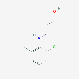 molecular formula C10H14ClNO B8359359 1-(6-Chloro-2-methyl-phenyl)amino-3-hydroxy-propane 