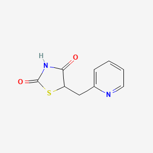 molecular formula C9H8N2O2S B8359365 5-Pyridin-2-ylmethyl-thiazolidine-2,4-dione 