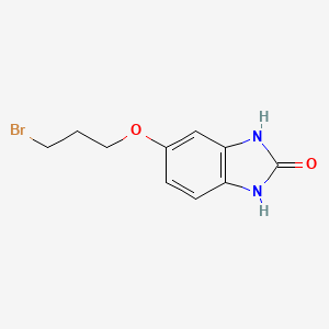 molecular formula C10H11BrN2O2 B8359434 5-(3-bromopropoxy)-1H-benzo[d]imidazol-2(3H)-one 