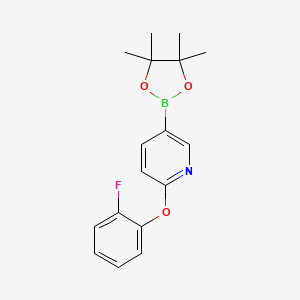 2-(2-Fluorophenoxy)-5-(4,4,5,5-tetramethyl-1,3,2-dioxaborolan-2-yl)pyridine
