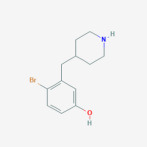 4-(2-Bromo-5-hydroxybenzyl)piperidine