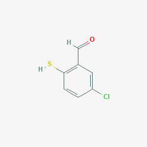 molecular formula C7H5ClOS B8359521 5-Chloro-thiosalicylaldehyde 