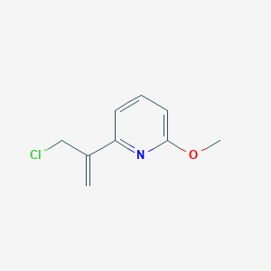 molecular formula C9H10ClNO B8359606 2-(1-Chloromethylvinyl)-6-methoxypyridine 