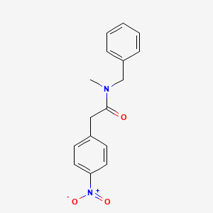 molecular formula C16H16N2O3 B8359623 N-Benzyl-N-methyl-4-nitrophenylacetamide 