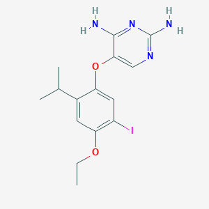 5-(4-Ethoxy-5-iodo-2-isopropyl-phenoxy)-pyrimidine-2,4-diamine