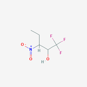 molecular formula C5H8F3NO3 B8359700 1,1,1-Trifluoro-3-nitro-2-pentanol 
