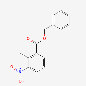 molecular formula C15H13NO4 B8359763 Benzyl 2-methyl-3-nitrobenzoate 