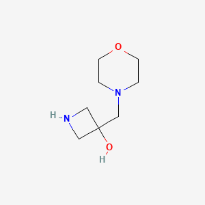 molecular formula C8H16N2O2 B8359785 3-(Morpholin-4-ylmethyl)azetidin-3-ol 