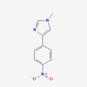 molecular formula C10H9N3O2 B8359827 1-methyl-4-(4-nitrophenyl)-1H-imidazole 
