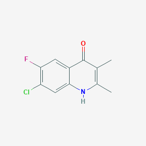 2,3-Dimethyl-4-hydroxy-6-fluoro-7-chloroquinoline