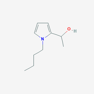 molecular formula C10H17NO B8359889 1-Butyl-2-alpha-hydroxyethylpyrrole 