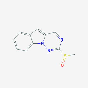 molecular formula C11H9N3OS B8359903 2-(Methanesulfinyl)[1,2,4]triazino[1,6-a]indole CAS No. 1233144-06-3