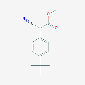 molecular formula C14H17NO2 B8359907 Methyl (4-tert-butylphenyl)cyanoacetate 