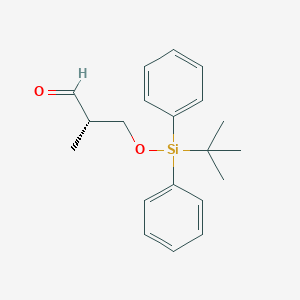 molecular formula C20H26O2Si B8359913 (S)-2-(tert-Butyldiphenylsiloxymethyl)propanal 