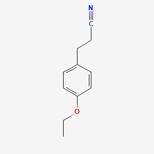 molecular formula C11H13NO B8359956 3-(4-Ethoxyphenyl)propanenitrile 