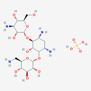 molecular formula C₁₈H₃₆N₄O₁₁ · H₂SO₄ B000836 Kanamycin sulfate CAS No. 25389-94-0