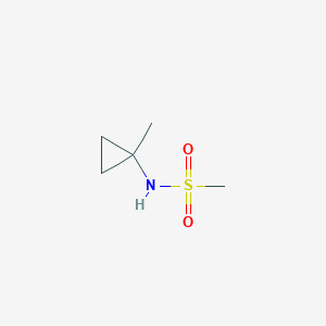molecular formula C5H11NO2S B8360049 N-(1-Methylcyclopropyl)methanesulfonamide 