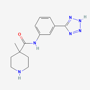 N-(3-(1H-tetrazol-5-yl)phenyl)-4-methylpiperidine-4-carboxamide