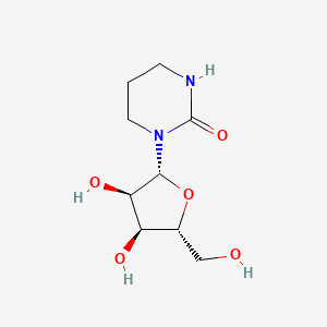 molecular formula C9H16N2O5 B8360089 1-(3,4-Dihydroxy-5-hydroxymethyl-tetrahydro-furan-2-yl)-tetrahydro-pyrimidin-2-one 