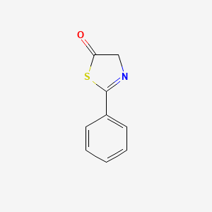 molecular formula C9H7NOS B8360176 2-Phenyl-1,3-thiazol-5(4H)-one CAS No. 16446-29-0