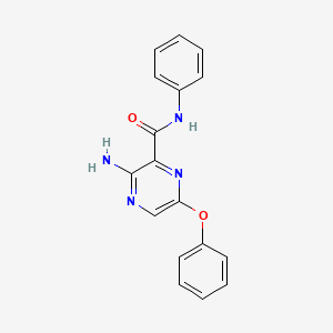 3-Amino-6-phenoxy-N-phenyl-pyrazine-2-carboxamide