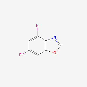 molecular formula C7H3F2NO B8360282 4,6-Difluorobenzoxazole 
