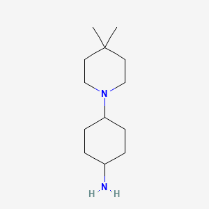 molecular formula C13H26N2 B8360318 4-(4,4-Dimethyl-piperidin-1YL)-cyclohexylamine 