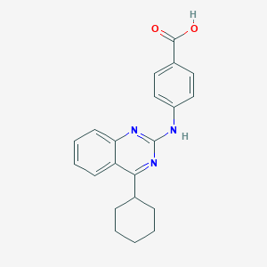 4-(4-Cyclohexylquinazolin-2-ylamino)benzoic acid