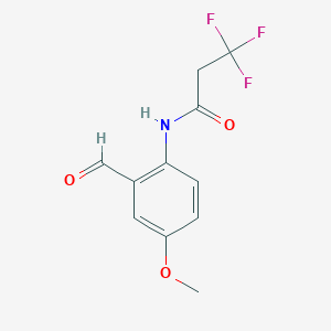 3,3,3-trifluoro-N-(2-formyl-4-methoxyphenyl)propanamide