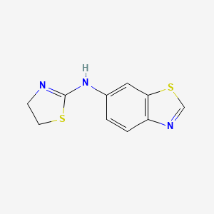 molecular formula C10H9N3S2 B8360488 6-(2-Thiazolin-2-ylamino)benzothiazole 