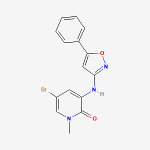 5-Bromo-1-methyl-3-(5-phenylisoxazol-3-ylamino)pyridin-2(1H)-one
