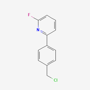 2-[4-(Chloromethyl)phenyl]-6-fluoropyridine