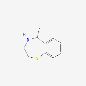 molecular formula C10H13NS B8360609 5-Methyl-2,3,4,5-tetrahydro-1,4-benzothiazepine 