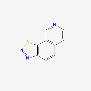 molecular formula C9H5N3S B8360646 [1,2,3]Thiadiazolo[4,5-h]isoquinoline 