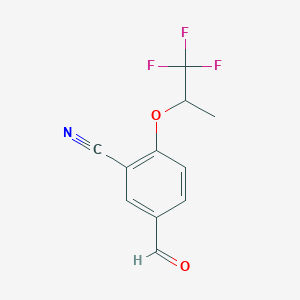 Benzonitrile, 5-formyl-2-(2,2,2-trifluoro-1-methylethoxy)-