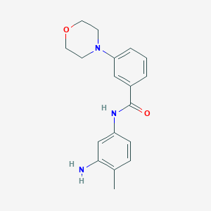 molecular formula C18H21N3O2 B8360711 N-(3-amino-4-methylphenyl)-3-morpholinobenzamide 