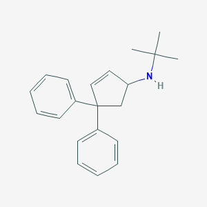 molecular formula C21H25N B8360743 N-t-butyl-4,4-diphenyl-2-cyclopentenylamine 