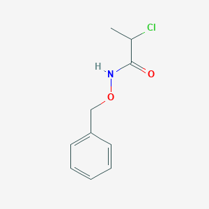 (+/-)-2-chloro-N-(phenylmethoxy)propanamide