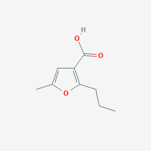molecular formula C9H12O3 B8360839 5-Methyl-2-propyl-3-furoic acid 