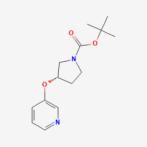 3-((3S)-N-(tert-butoxycarbonyl)-3-pyrrolidinyloxy)pyridine