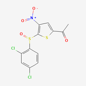 1-[5-(2,4-Dichlorophenyl)sulfinyl-4-nitro-2-thienyl]ethanone